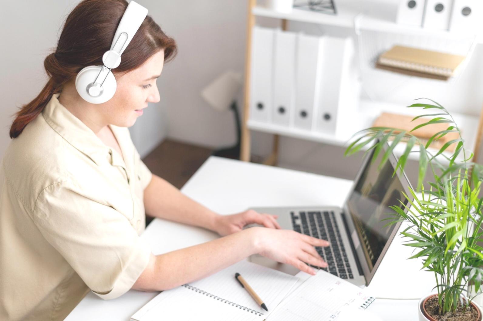 Financial automation workspace with modern technology